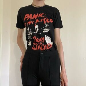 Panic at the disco pray for the wicked black and red tshirt